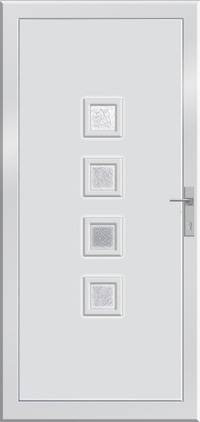 Apollo Válasszon termékeinkből Budapesti üzletünkben Műanyag bejárati ajtók óriási kedvezménnyel Prémium 76MD biztonsági és energiamegtakarítás jellemzi dombornyomott 4 üveges Runto üvegezés jellemzi, színválaszték quarzgrau kívül belül