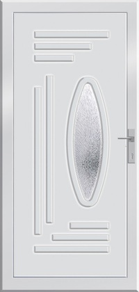 Ariel. Választható a budapesti bemutatótermünkben. Műanyag bejárati ajtók engedményesen. Extra belső sarokmerevítővel készülnek. Ovális fatörzsmintás üveggel, nussbaum és mahagóni színben