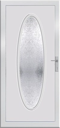 Baron. Megszemlélhető a debreceni kirendeltségünkben. Műanyag bejárati ajtók árleszállítással. Rendelhető 24 mm, 44 mm szigeteléssel, UV álló. Óriási ovális fatörzs üvegezés, fehér színben