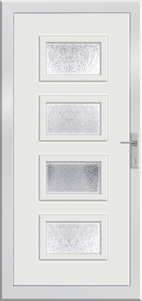 Bishop. Érdeklődjön debreceni kollégáinknál. Kedvező áron műanyag bejárati ajtók. Egyedi méretben és színben rendelhetők. Elegáns, 4 üveges bejárati ajtó