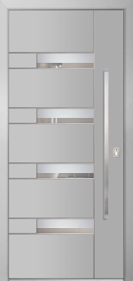 Bristol 4 Alumínium bejárati ajtó, Üdvözöljük üzletünkben, ahol kiváló minőségű alumínium bejárati ajtókat kínálunk Békéscsabán! Szakértő csapatunk gondoskodik a telepítésről, hogy otthona maximális biztonságban legyen. Válasszon minket, és élvezze az exkluzív design-t és a tartósságot egyaránt