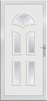 Calipso. Rendelhető budapesti telephelyünkön. Műanyag bejárati ajtók óriási választéka. 3 db ajtópánttal ellátott, ajtótok vastagsága 85 mm-es. 5 üveges savmart üveggel, kívül mahagóni, belül fehér színben