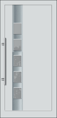 Challanger Debrecenben óriási akciók várják. Kömmerling ajtó 5 pontos zárral. Kedvelt modell 5 db Inox csíkkal és csincsilla üveggel. Elérhető barna színbe is egyedi áron.