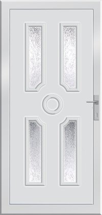 Cordelia. Tekintse meg ajtóinkat debreceni telephelyünkön. Prémium Kömmerling műanyag bejárati ajtóink kedvezményes áron kaphatók. Tetszetős mintázatú, a keskenyebb kávanyílás szélesebb átjárhatóságot biztosít. Homokfúvott üveg mintázatú, nem deformálódik, színmegtarthatóság jellemzi