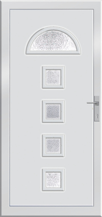 Cressida. Kérjen termékismertetőt a debreceni kollégánktól. Kedvezményes áron megvásárolható műanyag bejárati ajtók. 5 pontos ajtózár és 3 db ajtópánttal rendelkezik a 76/AD termékünk. Domborított üveg jellemzi, ami homokfúvott, ellenáll az UV-sugárzásnak, több színben rendelhetők