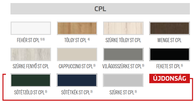 Daglezja CPL beltéri ajtó CPL színek. A CPL egy olyan anyag, amelyet gyakran használnak beltéri ajtók készítéséhez. Ez egy rendkívül strapabíró, laminált felület, amelyet különféle rétegek nagy nyomáson történő összenyomásával állítanak elő. A CPL ajtók rendkívül ellenállóak a karcolásokkal, ütésekkel, nedvességgel és UV-sugárzással szemben. Minden típus széles választékban elérhető Debrecenben, lehetővé téve az egyedi igényekhez való illeszkedést.