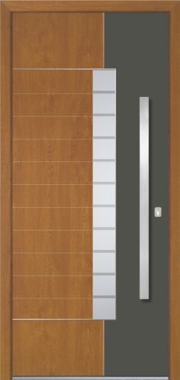 Edinburgh 3 Alumínium bejárati ajtó, Üdvözöljük Békéscsabai üzletünkben! Kiváló minőségű alumínium bejárati ajtók gyártásával foglalkozunk, ahol az egyedi igényeknek is eleget teszünk. Modern technológiával és tapasztalt szakemberekkel állunk rendelkezésére, hogy személyre szabott és kiváló minőségű bejárati ajtót készítsünk otthona számára