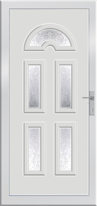 Europa. Megtekinthető a budapesti üzletünkben. Prémium műanyag bejárati ajtók kedvezményes áron. Színes ajtóknál MDF merevítést alkalmazunk. 5 üveges, elegáns, fényáteresztő, ami kívül-belül antracit színben választható