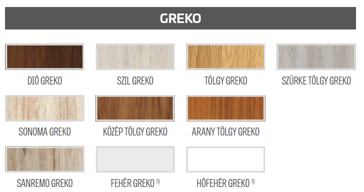 Forsycja Dekorfóliás beltéri ajtó Greko színek.A debreceni üzletekben széles választékban találhatók dekorfóliás beltéri ajtók különböző színekben. Az ilyen típusú ajtók általában rendelkeznek többféle színváltozattal, mint például fehér, szürke, barna, tölgy, dió vagy akár egyedi színek is. A helyi üzletekben való keresés során érdemes lehet megtekinteni a mintákat és színválasztékot, hogy megtaláld az otthonod enteriőréhez leginkább passzoló dekorfóliás beltéri ajtót. Egyes üzleteknek akár katalógusuk is van, amelyben széles skálán kínálják ezeket az ajtókat, így könnyebb lehet megtalálni a választást segítő széles színpalettát Debrecenben.