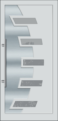 Gemini Budapesti boltunkban széles választékkal várjuk. Kömmerling bejárati ajtók beépíthetőek elektromos zárral is. 5 üveges íves kivitelben rendelhető Inox borítással. Kívül antracit, belül fehér színben rendelhető.