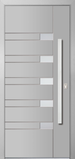 Gent 4 Alumínium bejárati ajtó, Üdvözöljük Békéscsabán! Üzletünkben kiváló minőségű alumínium bejárati ajtókat kínálunk. Modern és biztonságos megoldásainkkal otthona stílusos és kényelmes lesz. Várjuk szeretettel