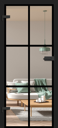 üvegezett beltéri ajtó sima átlátszó üveggel