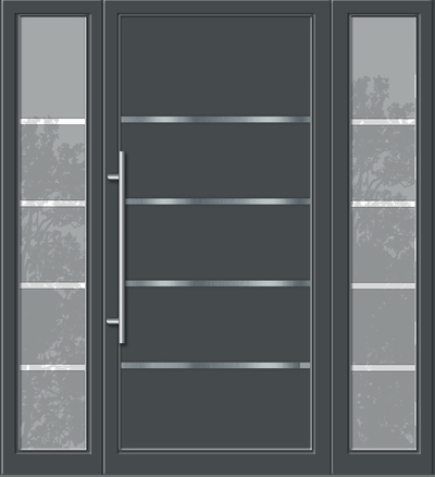 Individual Árajánlatot Budapesten online kérhet. A standard Kömmerling Bejárati ajtók 24 mm HPL ajtóbetéttel készülnek. A HPL ajtópanelen 4 Inox csík található, 24 mm-es kivitelezésben. Aranytölgy színben a fa hatású ajtók kedvelőinek.