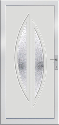 King. Ingyenes szaktanácsadás a budapesti üzletben. Műanyag bejárati ajtók óriási kedvezménnyel. 44 mm-es bejárati ajtóink nagy hőszigetelő képességgel bírnak, könnyen tisztántarthatók. Dupla negyed kör üvegezésnek köszönhetően, elegáns és letisztult. Közkedvelt színválasztéka a kétoldali aranytölgy szín