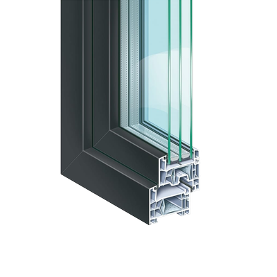 kömmerling ablak gyártás KOEMMERLING-76-Anschlagdichtung-Standard-Anthrazitgrau