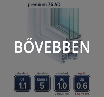 76 AD műanyag ablak infók