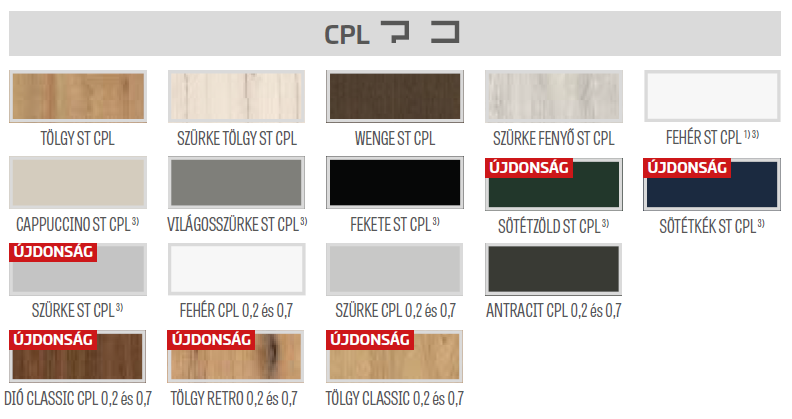 Sorano MDF Beltéri ajtó CPL színek. Debrecenben széles színpalettával rendelkező modern MDF beltéri ajtók várnak. Kínálatunkban megtalálhatóak a divatos és klasszikus színek egyaránt, hogy Önnek lehetősége legyen megtalálni az otthonához leginkább illő árnyalatot. A színek között megtalálható a fehér, szürke, barna és egyéb modern árnyalatok is. Látogasson el hozzánk, és tekintse meg a színes választékot, hogy megtalálja az Ön belső tereihez leginkább passzoló modern MDF beltéri ajtót Debrecenben. Segítünk Önnek kiválasztani az ideális színű ajtót, hogy otthona stílusos és összhangban legyen az elképzeléseivel.