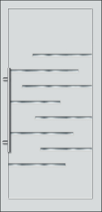 Volans Debrecenben kereskedőink széles választékkal. Régi ajtaját kibontjuk, az új Kömmerling bejárati ajtaját beszereljük. 8 Inox csíkos, minimál megjelenést biztosít. Modern kivitelben sötét dió színben elérhető.